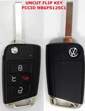 VW Atlas Jetta Golf Remote UNCUT Key Keyless Go Proximity 5G6 959 752 NBGFS125C1