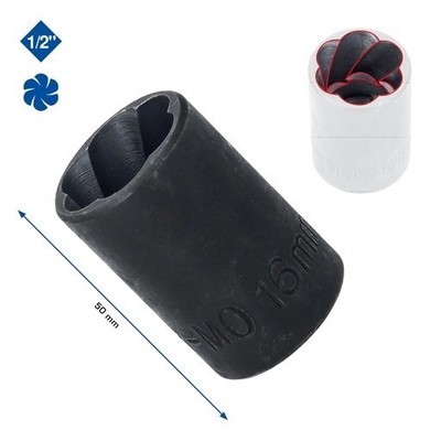 Brilliant Tools  BT026013 1/2'' Spiral-Profil-Stecknuss 22 mm