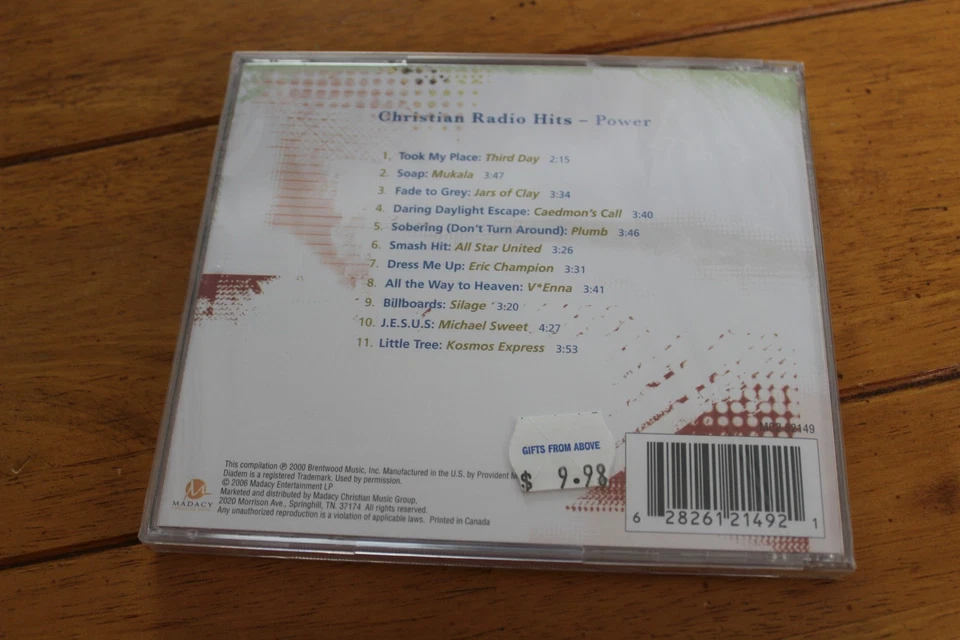 Christian Radio Hits CD Contemporary Christian Rock Jars of Clay Third Day Best - Imagem 2 de 2