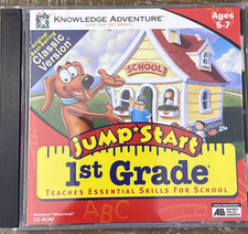 Jumpstart 1st Grade Computer PC Cd Rom Game