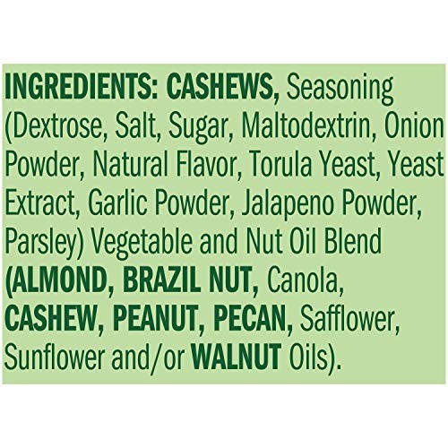 Emerald Jalapeño Cashews Stand Up Resealable Bag, 5 Ounce (Pack of 6 ...