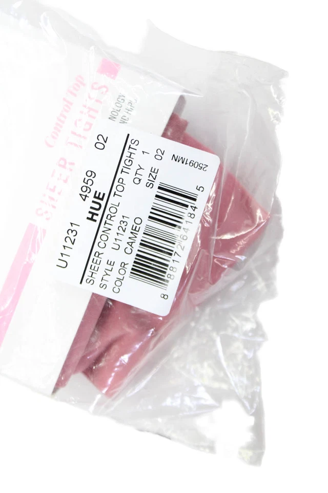 Medias transparentes Hue Control Top rosa camafeo talla 2 para mujer Foto 4 de 4