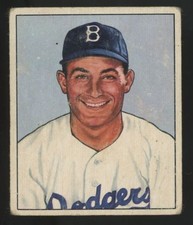 1950 Bowman Carl Furillo Picture Card #58 Good