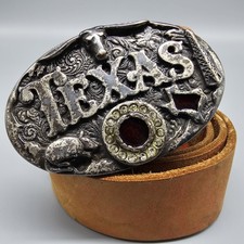 Gap Belt Womens M Western Texas Rodeo Cowgirl Festival Studded Distressed Italy