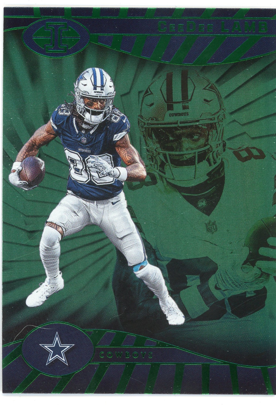 2024 Panini Illusions - CeeDee Lamb #19 Trophy Collection Emerald Cowboys