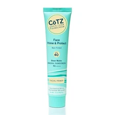 COTZ Face Prime & Protect Non-Tinted Mineral Sunscreen and Facial Primer... 
