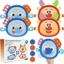 Hony Kids Toys Toss and Catch Game Set, Beach Pool Outdoor Toys for Kids Ages 4-