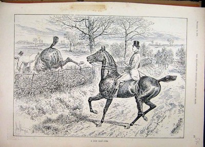 Original alter antiker Druck Portrait John Wilkinson 1889 Cambridge Steeplechase