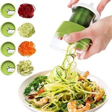 4 in 1 Spiralschneider Gem&uuml;se Julienneschneider Zoodle Maker Zucchini Spaghet DE