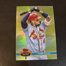 2021 Topps Stadium Club Chrome - 1991 Stadium Club Design Variation Yadier...
