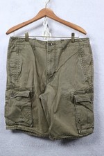 Levi's Cargo Shorts Olive Green Military Grunge Skater Surfer Men 32x10 Y2K