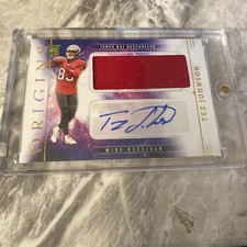 2025 Panini Origins Tez Johnson Rookie Jumbo Patch Autographs  #RJJ-TJN Bucs