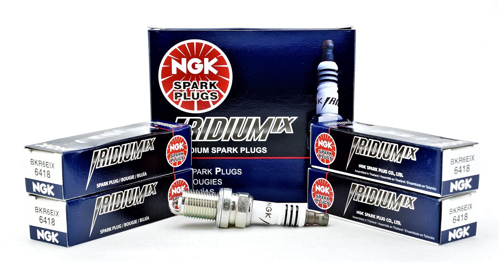 NGK # 6418 Iridium Spark Plugs BKR6EIX - 4 PCS NEW 