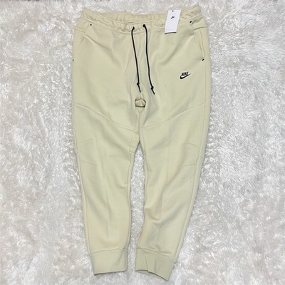 Nike Tech Fleece Joggers Light Khaki Black HV0959-234 Men's Size 2XL NWT