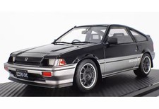 1/18 Honda Ballade Sports CR-X Si Black Silver Diecast