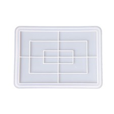 Rectangle Tray UV Crystal Epoxy Mold Serving Plate Resin Silicone Mould DIY Tool