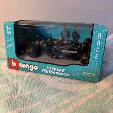 New Bburago 2023 F1 Mercedes AMG W14 E Performance Lewis Hamilton 44 1:43 Scale