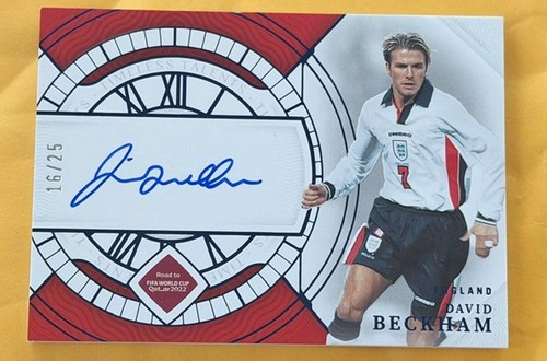 2022 National Treasures World Cup /25 David Beckham Timeless Talent Auto England