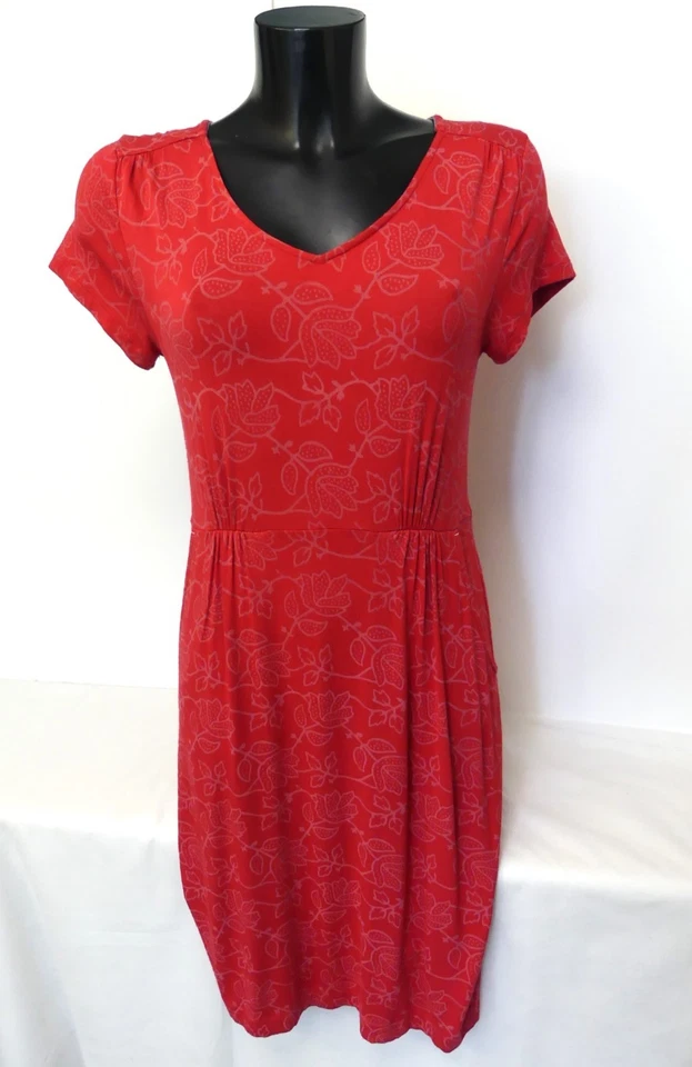 TB Robe WHITE STUFF, rouge, Taille 38, Excellent état - Photo 1/4