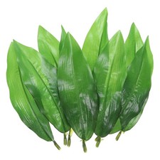 40Pcs 5.51x1.77" Artificial Silk Leaf Artificial Greenery Fake Leaves