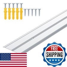 Raytano 48" Aluminum Floor Transition Strip Door Threshold Gray 1pcs