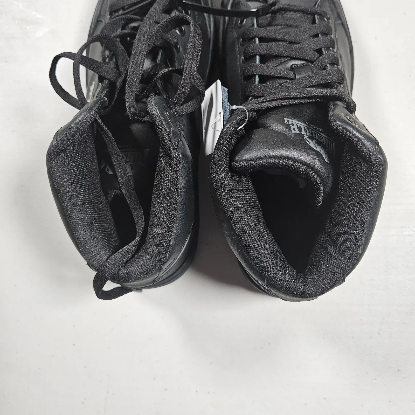 Lonsdale Canons Junior Hi Top Trainers UK 6.5 EU 40 Black Leather Shoes image 3
