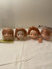 LOT 4 Vintage Westrim Crafts Mitzy Doll Brown  Heads Yarn Hair Hands  4" Parts — photo 1