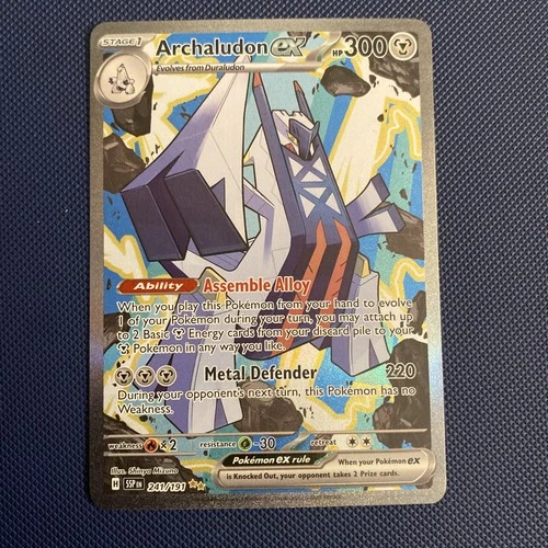 Pokémon Archaludon ex 241/191 SV08 Surging Sparks Special Illustration Rare