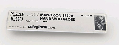 M.C. Escher puzzle 1000 pezzi mano con globo specchio sfera sigillato made Holland - Foto 3 di 6