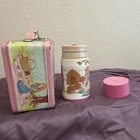 Vintage Metal Lunch Box w/ Matching Thermos, Girl & Dog Graphics — photo 3