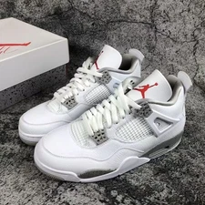 Nike Air Jordan 4 "White Oreo" Men's Mid Top Retro Basketball Shoes