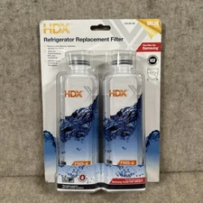 (2-Pk) HDX Refrigerator Water Filter Replacement Fits Samsung NEW SEALED FMS-4
