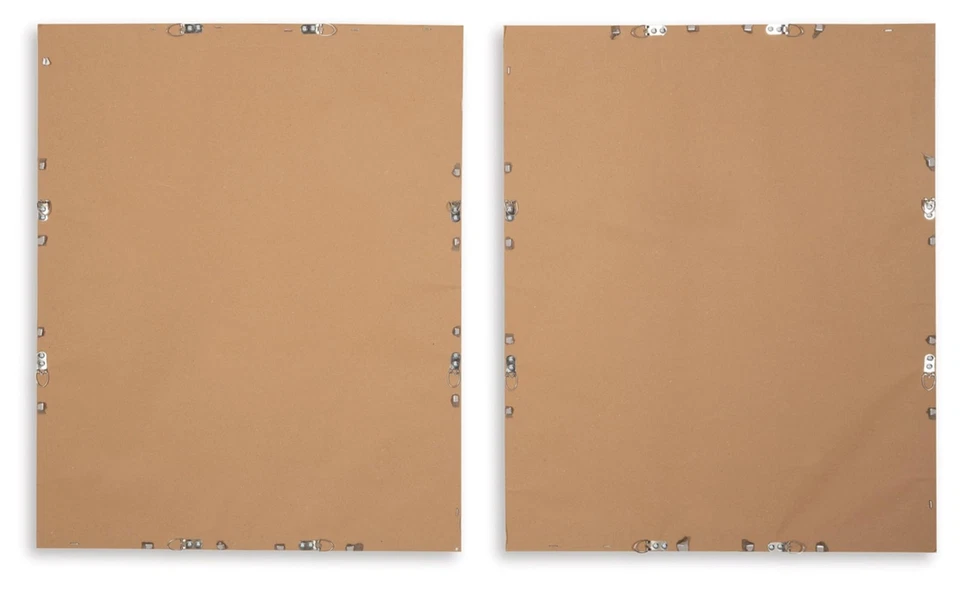 Holport Contemporary Abstract Framed Wall Art Set, 2 Count, Blue & White - Image 4 of 4