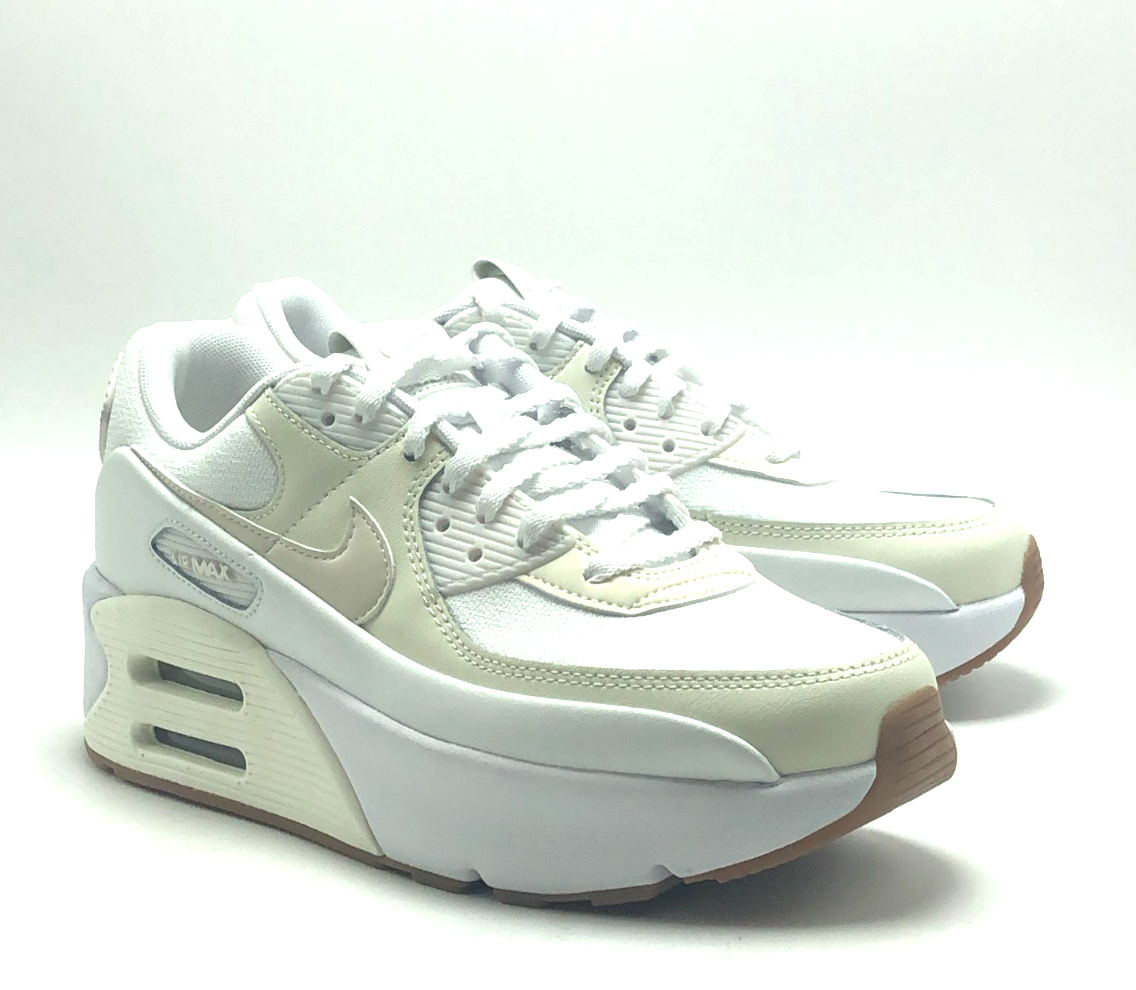 NEW* WOMEN Nike AIR MAX 90 LV 8 WHITE/SAIL (FD4328 111), SZ 7.0