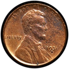 1931-D Wheat Cent AU Cleaned