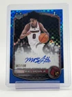 MIKEL BROWN JR 2025-26 BOWMAN CHROME BLUE XFRACTOR 1ST ROOKIE AUTO Q2045