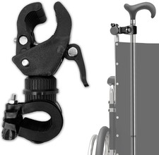 Cane Holder for Walker - 2Pcs Wheelchair Rollator Crutches Walking Stick Holde