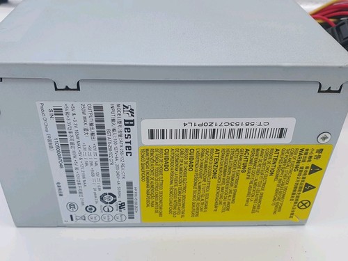 250 Watt Power Supply for HP Pavilion 5188-2623 HP Bestec ATX-250-12Z C7R - Afbeelding 3 van 7
