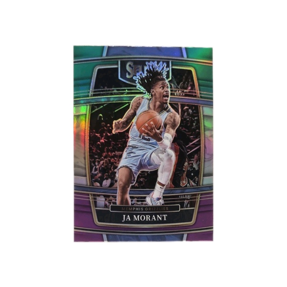 2021-22 Panini Select - Concourse Ja Morant #75 Green White Purple Prizm