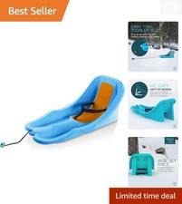 Baby Rider Toddler Sled - Secure 3-Point Harness  Anti-Slip Seat in Mint Orange
