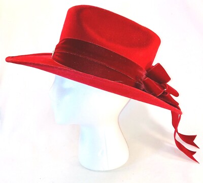 She’s A Lady By N. Hughes Co Hat Nancy Huges Co Cowboy Hat Black Wool Western Beaded She main image 3