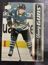 2021-22 Upper Deck Young Guns 220 Brinson Pasichnuk San Jose Sharks 