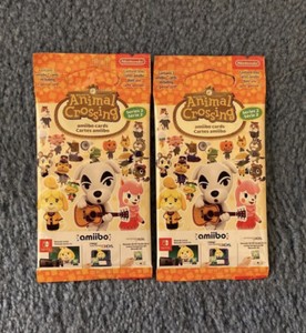 Boite de 42 paquets de 3 cartes Amiibo Animal Crossing Série 2 pas cher