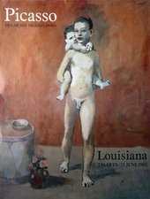 Pablo Picasso, Louisiana Art Exhibition Poster (Les Deux Freres), 1981