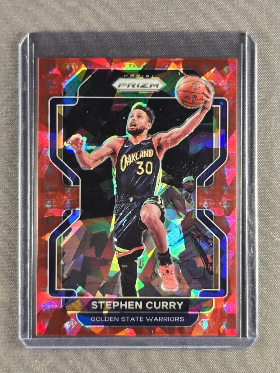 2021-22 Panini Prizm #154 Stephen Curry /75 Red 75th