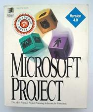 Microsoft Project 4.0 for Windows Full Version Retail Package