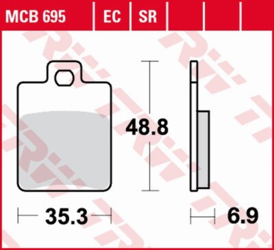 ZF BREMSBELÄGE KH260 ECO BIO CPI GTR 50/200 '03-, GTR 125 '03-'14, GILERA STALKE