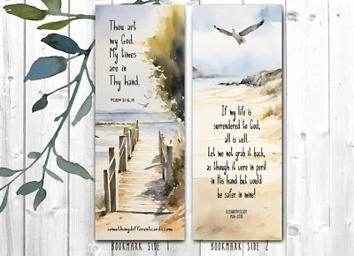 SOMETHING DIFFERENT 10 beautiful bookmarks freepost ELISABETH ELLIOT QUOTE - christian bookmark pack