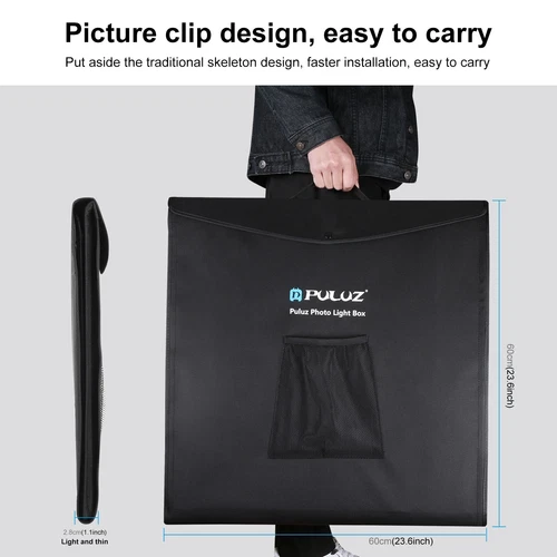 24" LED Photo Studio Light Box Portable Folding Photography Shooting Tent Kit - Bild 45 von 84