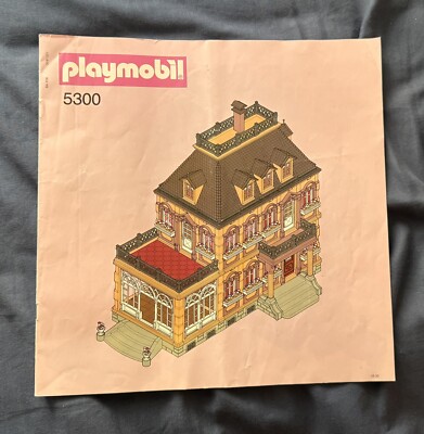 Playmobil Manual Instrucciones Original Casa Victoriana 5300 5305